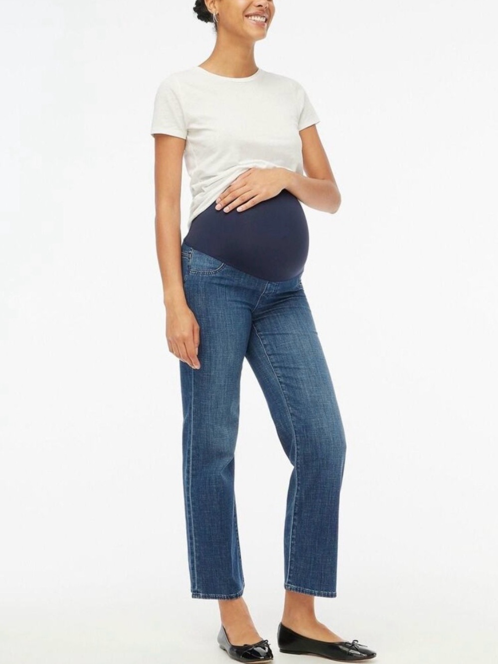 J. Crew Lightweight Maternity Wide Leg Jean | Size 32